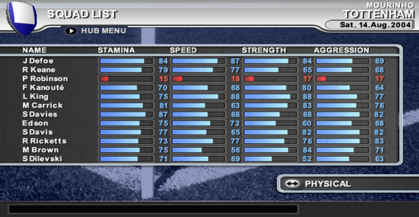 Игра Premier Manager 04/05, скриншот