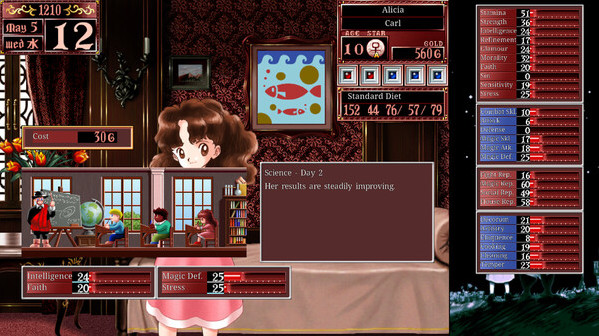 Игра Princess Maker2 Regeneration, скриншот