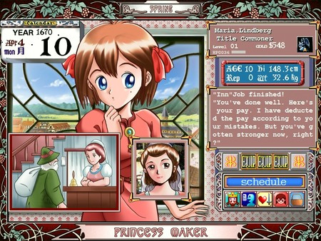 Игра Princess Maker Refine, скриншот