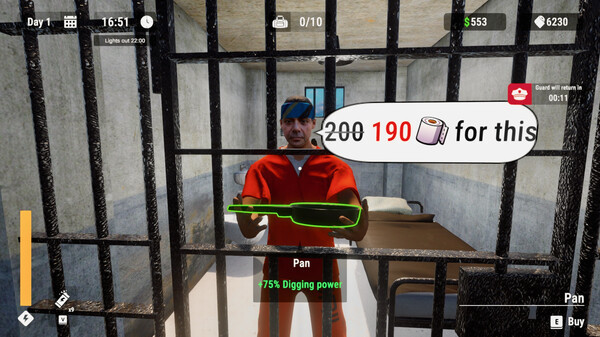 Игра Prison Escape Simulator: Dig Out, скриншот