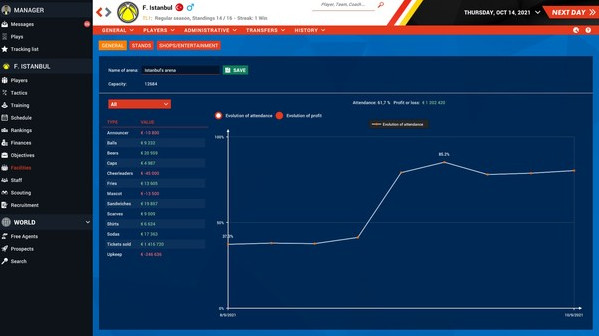 Игра Pro Basketball Manager 2022, скриншот