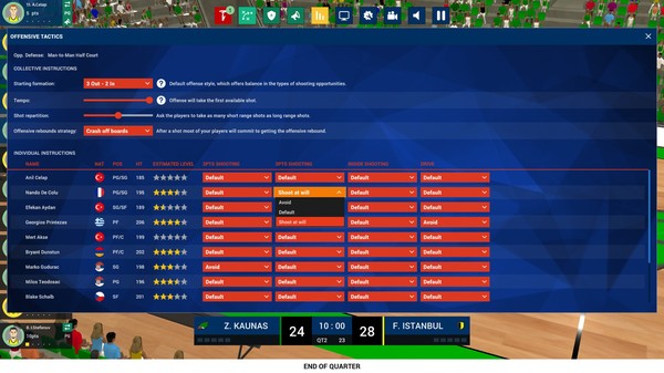 Игра Pro Basketball Manager 2022, скриншот