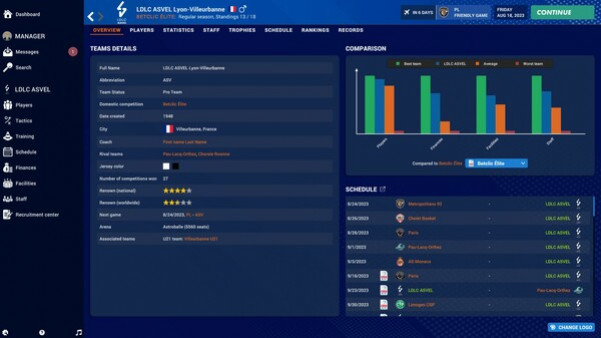 Игра Pro Basketball Manager 2024, скриншот