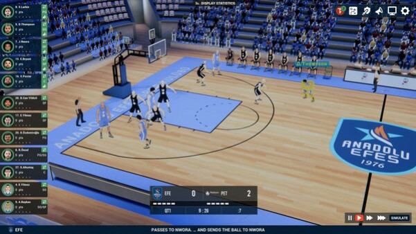 Игра Pro Basketball Manager 2025, скриншот