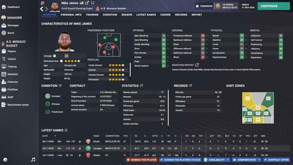 Игра Pro Basketball Manager 2026, скриншот