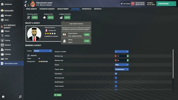 Игра Pro Basketball Manager 2026, скриншот