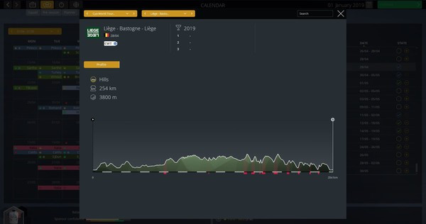 Игра Pro Cycling Manager 2019, скриншот