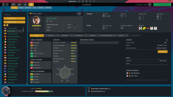 Игра Pro Cycling Manager 2022, скриншот