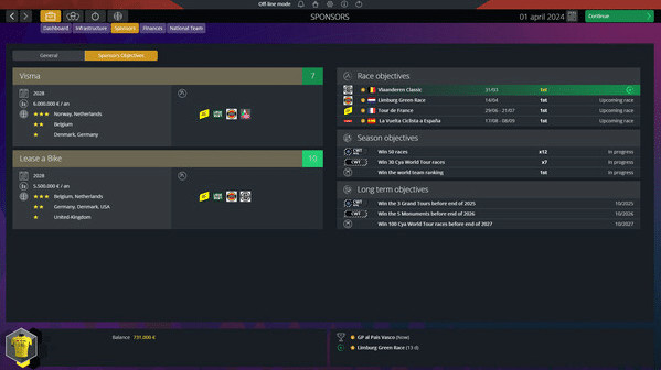 Игра Pro Cycling Manager 2024, скриншот