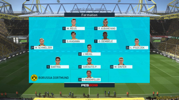 Игра PRO EVOLUTION SOCCER 2018, скриншот