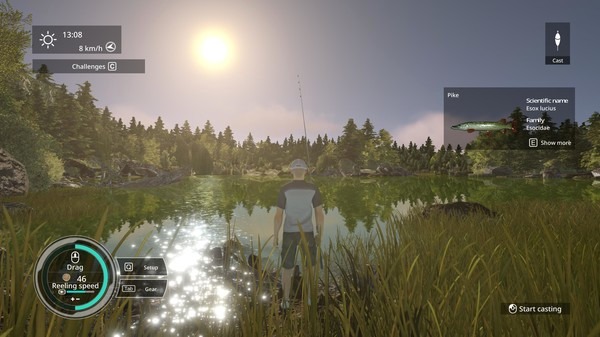 Игра PRO FISHING SIMULATOR, скриншот