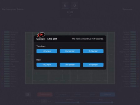 Игра Pro Rugby Manager 2015, скриншот
