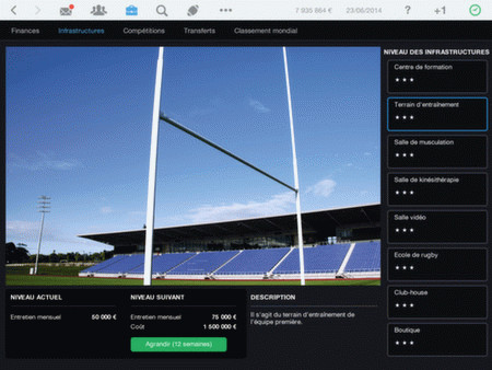 Игра Pro Rugby Manager 2015, скриншот