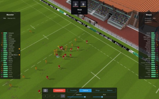Игра Pro Rugby Manager 2015, скриншот