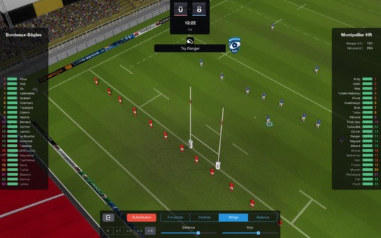 Игра Pro Rugby Manager 2015, скриншот