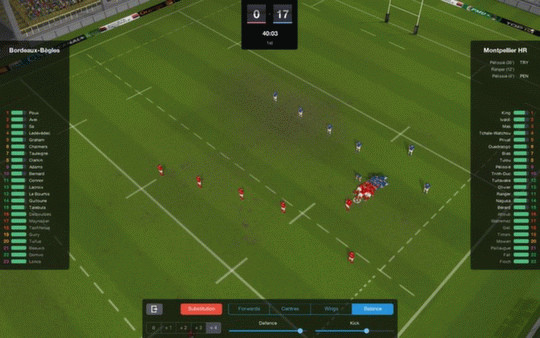 Игра Pro Rugby Manager 2015, скриншот
