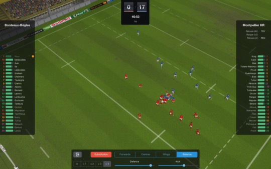Игра Pro Rugby Manager 2015, скриншот