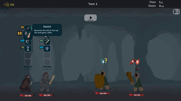Игра Probability Dungeon, скриншот