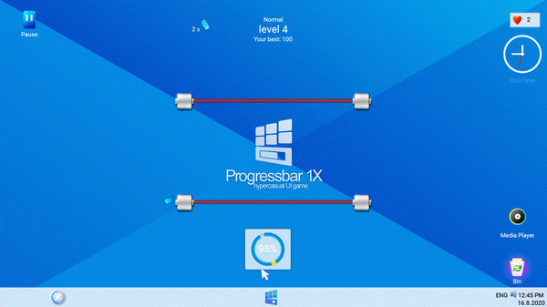 Игра Progressbar95, скриншот