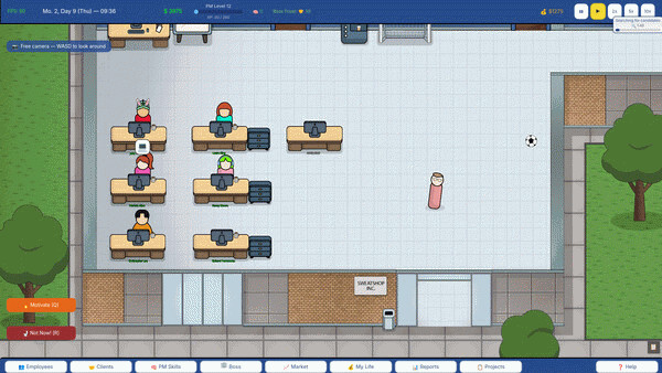 Игра Project manager SIM, скриншот