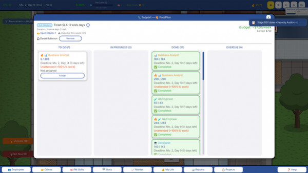 Игра Project manager SIM, скриншот