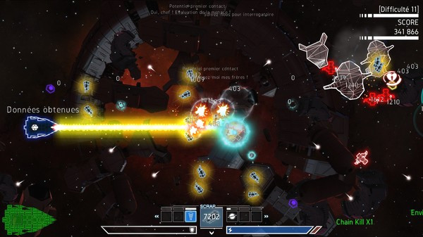 Игра Psycho Starship Rampage, скриншот