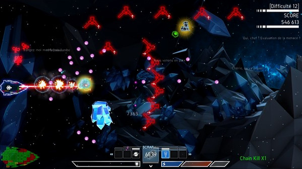 Игра Psycho Starship Rampage, скриншот