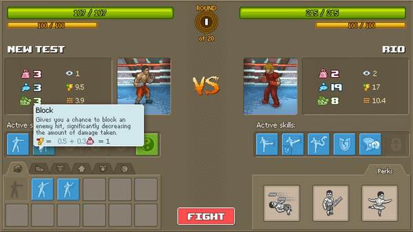 Игра Punch Club, скриншот