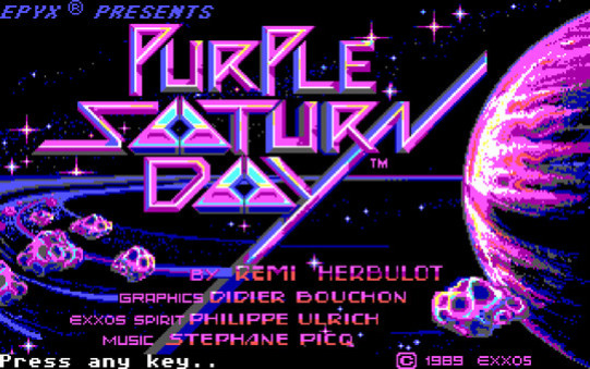 Игра Purple Saturn Day, скриншот