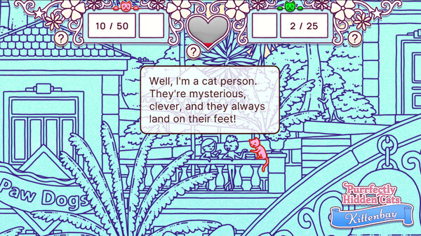 Игра Purrfectly Hidden Cats - Kittenbay, скриншот