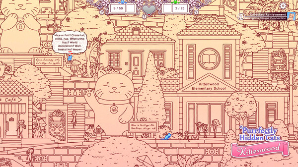 Игра Purrfectly Hidden Cats - Kittenwood, скриншот