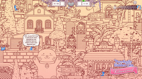 Игра Purrfectly Hidden Cats - Kittenwood, скриншот
