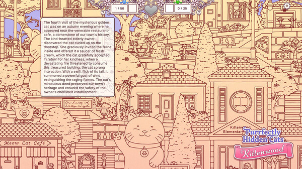 Игра Purrfectly Hidden Cats - Kittenwood, скриншот
