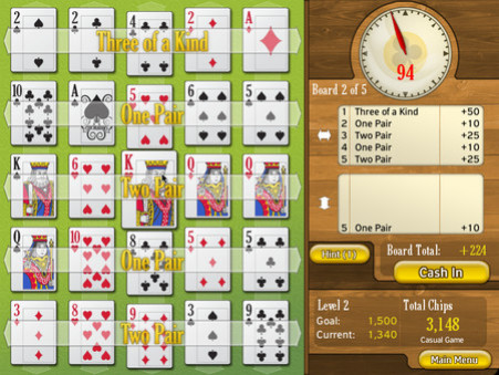 Игра Puzzle Poker, скриншот