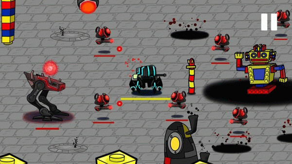 Игра QUADBOTS: THE RISE OF CHRONO, скриншот