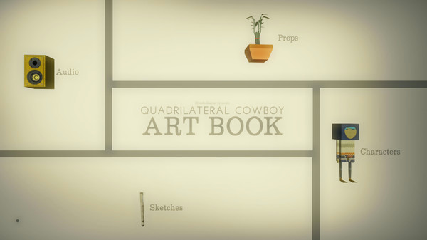 Игра Quadrilateral Cowboy Art Book, скриншот