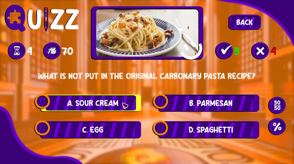 Игра Quizz, скриншот