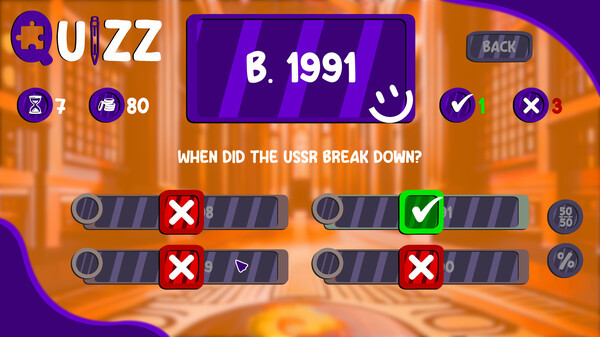 Игра Quizz, скриншот