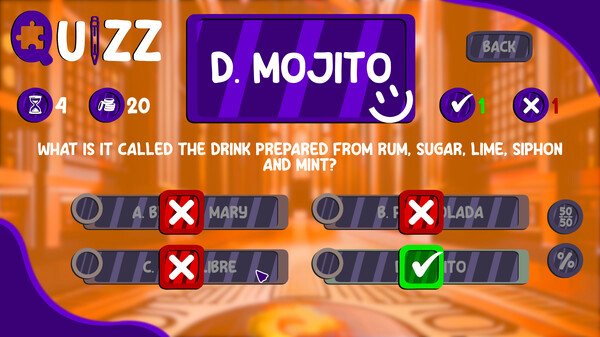 Игра Quizz, скриншот
