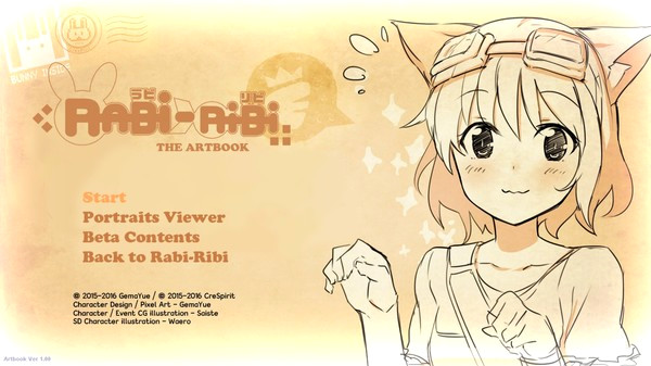 Игра Rabi-Ribi - Digital Artbook, скриншот