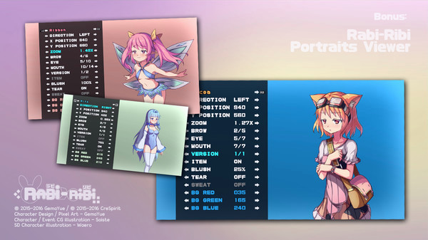 Игра Rabi-Ribi - Digital Artbook, скриншот