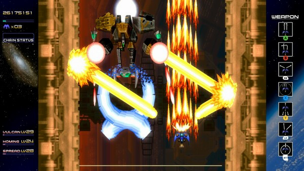 Игра Radiant Silvergun, скриншот