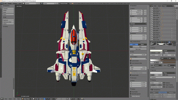 Игра Radius-Wing SHMUP 3d Models, скриншот