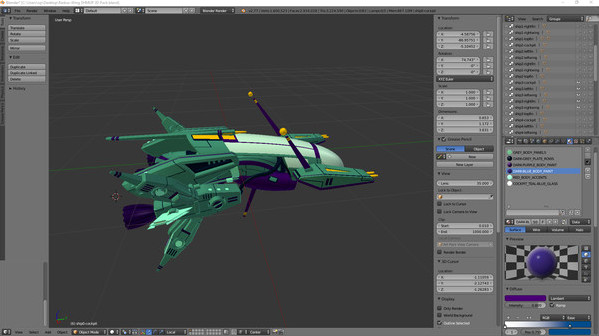 Игра Radius-Wing SHMUP 3d Models, скриншот