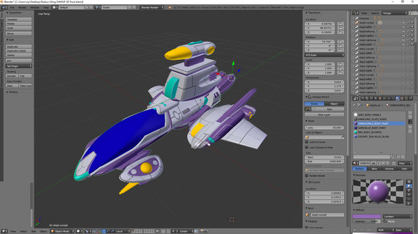Игра Radius-Wing SHMUP 3d Models, скриншот