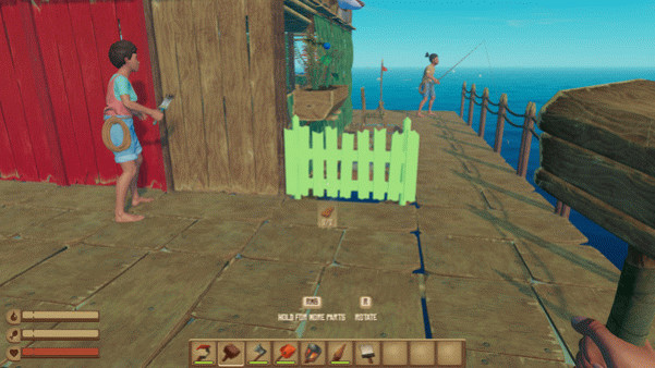 Игра Raft, скриншот
