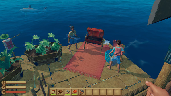 Игра Raft, скриншот