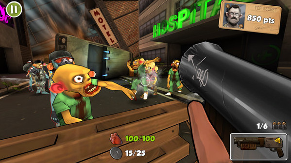 Игра Rage Against The Zombies, скриншот