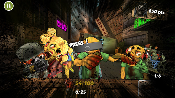 Игра Rage Against The Zombies, скриншот