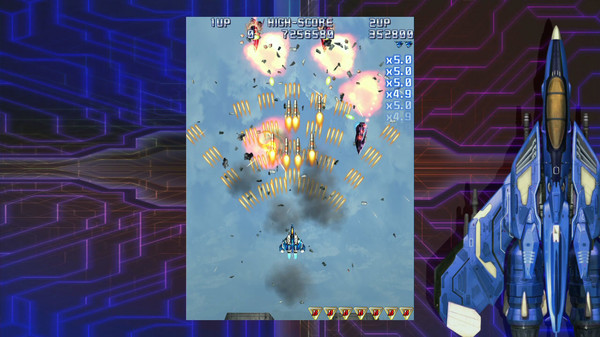 Игра Raiden IV: OverKill, скриншот